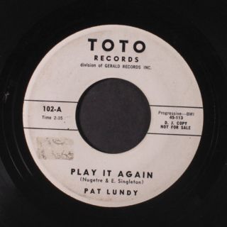 Pat Lundy: Play It Again / I 