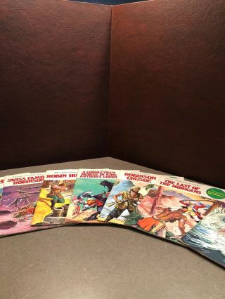 King Classics Illustrated Comic Books,  1970s,  Full Color Moby Dick,  Robinson X 7