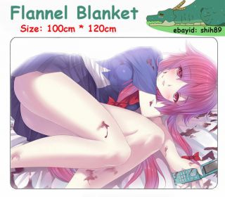Anime Mirai Nikki Future Diary Gasai Yuno Soft Plush Travel Flannel Blanket