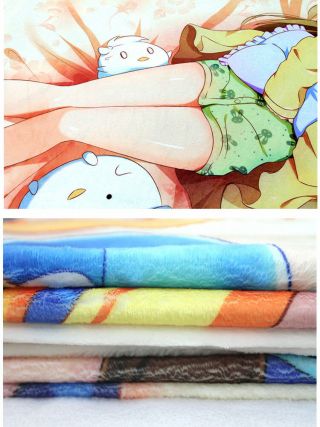Anime Mirai Nikki Future Diary Gasai Yuno Soft Plush Travel Flannel Blanket 3