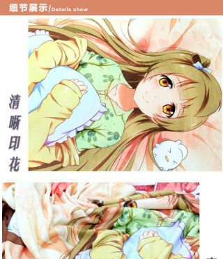 Anime Mirai Nikki Future Diary Gasai Yuno Soft Plush Travel Flannel Blanket 4