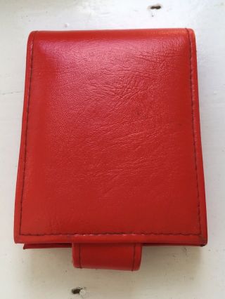 Vintage 1960 ' s RED Faux Leather LUCY & Snoopy PEANUTS Wallet 4