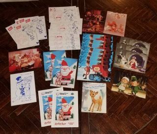 Rankin/bass Postcards 33 Total Rudolph Frosty Mad Monster Party Heat Miser