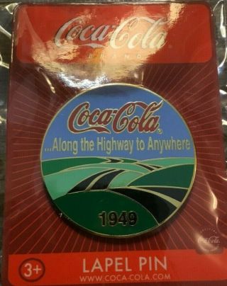 Coca - Cola 1949 Slogan Metal Hat / Lapel Pin 80 Cc012 Coke