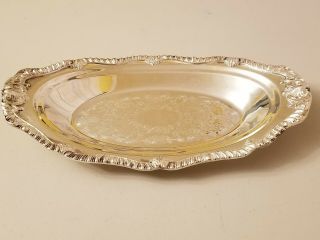 Vintage Oval Silver Plate Serving Dish