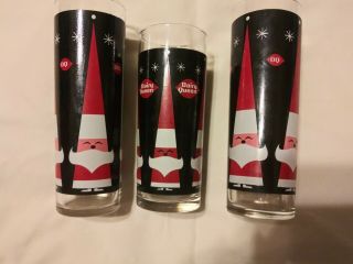 Ln Vintage Dairy Queen Dq Holt Howard Christmas Tall Tom Collins Glass Santa