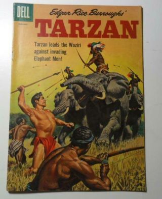 Tarzan Comics 122 Feb 1961 Dell Jesse Marsh Art F/vf 7.  0