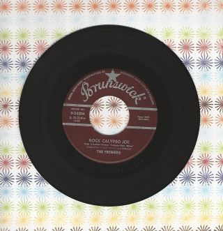The Treniers Rock Calypso Joe Holy Mackerel Andy Brunswick 45 Record R&b Blues