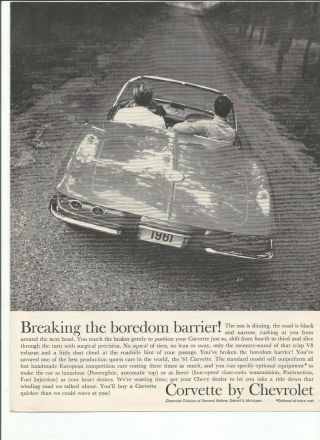 1958,  1959,  1960,  1961,  and 1962 Chevrolet Corvette vintage print ads, 5