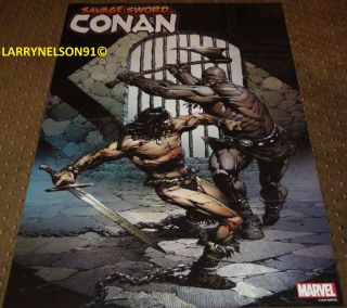 Savage Sword Of Conan Poster Marvel 24x36 Dungeon Sorcery Arnold Schwarzenegger
