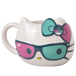 Hello Kitty w/ Sunglasses & Bow 20oz Ceramic Figural Mug 2