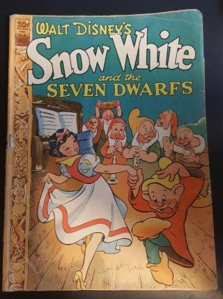 Four Color 49 Snow White And The Seven Dwarfs Disney Dell 1944 Pc