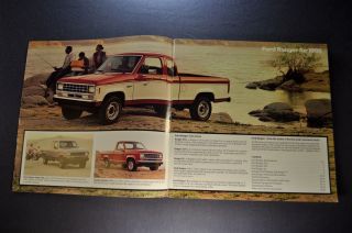1986 Ford Ranger Pickup Truck Brochure STX XLT XL S 4x4 86 2