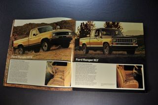1986 Ford Ranger Pickup Truck Brochure STX XLT XL S 4x4 86 4