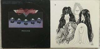 Aerosmith - Rocks / Draw The Line - 2 Vinyl Record Lp Set