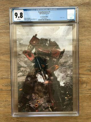 Transformers 1 2019 The Fellowship Edition John Gallagher Variant Cover Cgc 9.  8