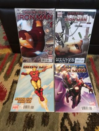 The Invincible Iron Man 1 10 25 A And Variant Cover 1st Rescue Variant Nm