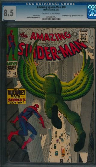 The Spider - Man 48 Cgc Graded 8.  5