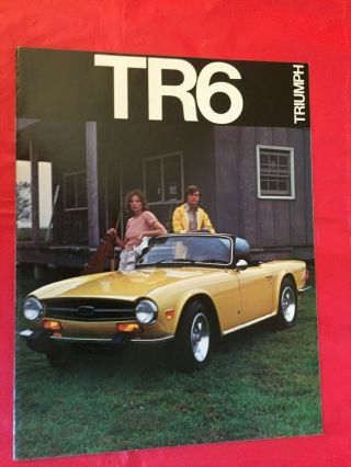 1974 Triumph " Tr6 " Car Dealer Sales Brochure