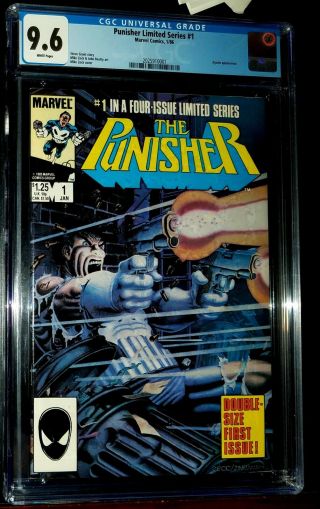 1986 The Punisher 1 Marvel Comics Cgc 9.  6 Near,