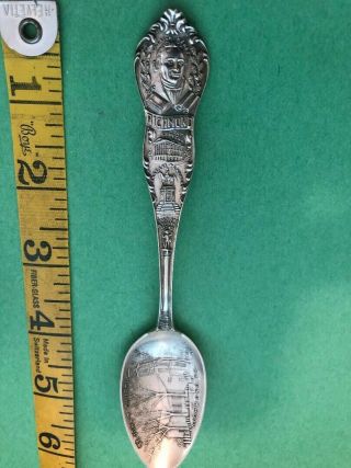 Antique Sterling Silver Souvenir Spoon St.  John 
