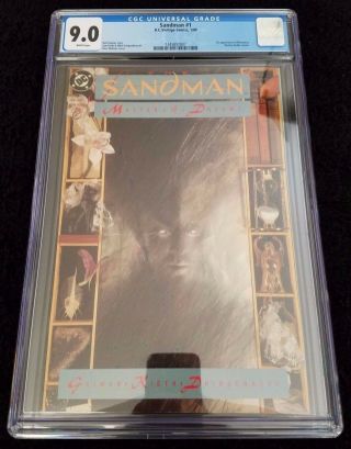Sandman 1 (1989 Dc/ Vertigo Comics) 1st App Of Morpheus Cgc 9.  0