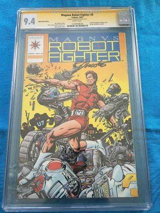 Magnus Robot Fighter 0 - Valiant - Cgc Ss 9.  4 Nm - Signed By Jim Shooter