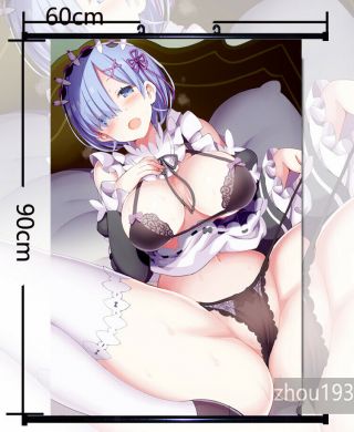 Anime Re:zero Rem Wall Scroll Poster Home Decor Gift 60 90cm 726