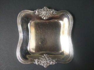 Vintage Miniature Tray Hotelware Copley Plaza Smith Silver Co Silverplate 3 Inch