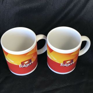 Folgers Coffee Mugs Set Of 2