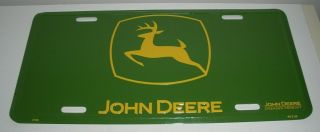 John Deere,  Tin License Plate