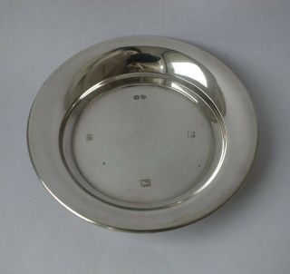 Solid Sterling Silver Pin/ Coin Dish 1969/ Dia 8.  7 Cm/ 44 G