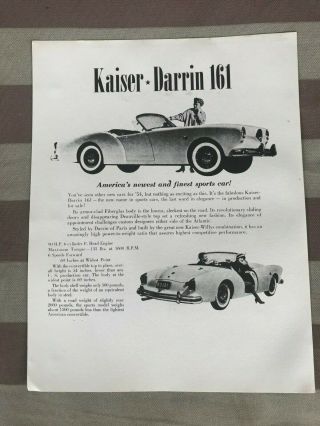 1954 Kaiser Frazer Collectible Dealer Letter Darrin