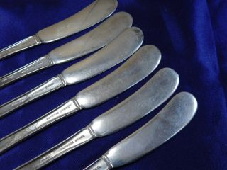 TOWLE CHIPPENDALE STERLING SILVER BUTTER KNIFE FLAT - 6