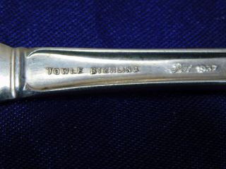 TOWLE CHIPPENDALE STERLING SILVER BUTTER KNIFE FLAT - 7