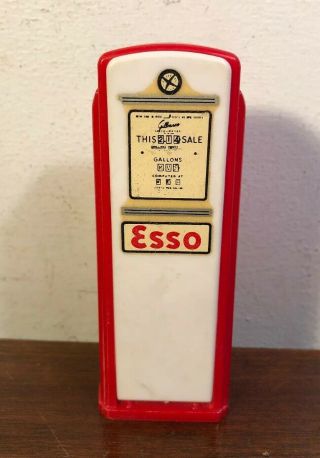Vintage Esso Service Station Plastic Bank Gas Pump Oil