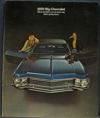 1970 Chevrolet Impala Ss Caprice Bel Air Biscayne Brochure 70