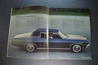 1970 Chevrolet Impala SS Caprice Bel Air Biscayne Brochure 70 3