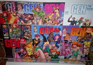 Gen 13 0 1 2 3 4 5 1/2 Set Image Comics W/ 1 Newsstand Variant $1.  95 Cover Hot