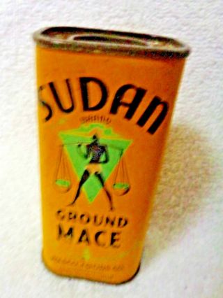 Sudan Ground Mace Yellow And Green Spice Tin 2