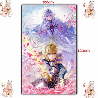 Anime Fate Grand Order Saber Soft Plush Warmth Travel Flannel Blanket Gift B4