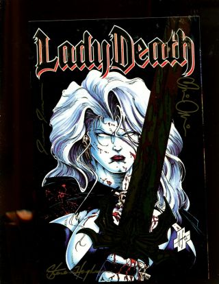 Lady Death 1 (9.  2) Signed By Pulido,  Hughes,  & Jensen 1994