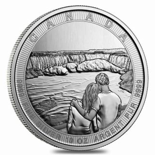 2017 10 Oz Silver Canada The Great Niagara Falls $50 Coin
