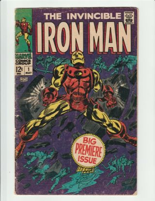 Iron Man 1 Marvel 1968 First Issue Of Iron Man Solo Key Mcu