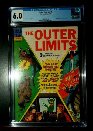 1967 The Outer Limits 15 Dell Comics Cgc 6.  0 Fn