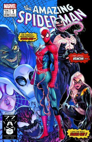 Spider - Man 1 2018 Jamal Campbell Mutants 98 Homage Variant Venom