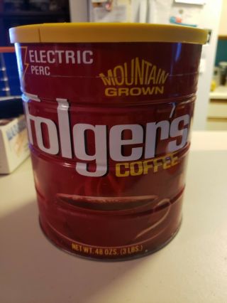 Folgers 48oz Vintage Coffee Can