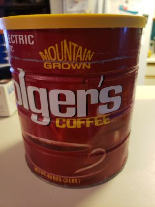 Folgers 48oz Vintage Coffee Can 4