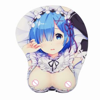 Re: Zero Rem Anime 3d Oppai Mouse Pad With Wrist Rest 2way