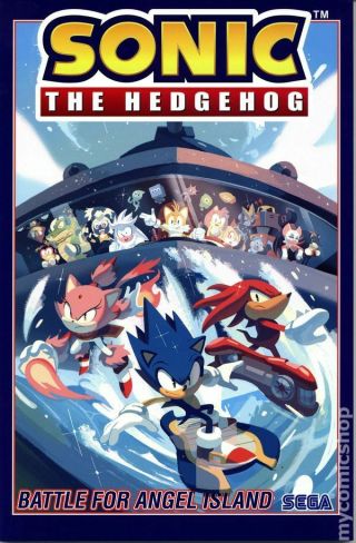 Sonic The Hedgehog Tpb (2018 - Idw) By Ian Flynn 3 - 1st 2019 Nm Stock Image